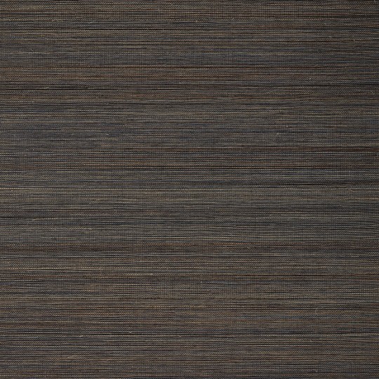 Thibaut T19669 Grasscloth Resource 6 Windward Sisal Midnight - tapeta z sizalu w prążki