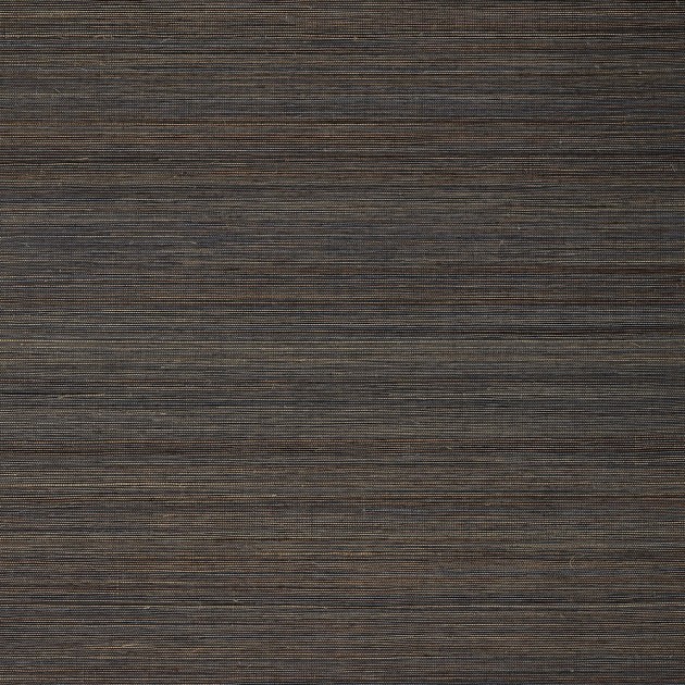 Thibaut T19669 Grasscloth Resource 6 Windward Sisal Midnight - tapeta z sizalu w prążki