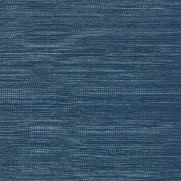 Thibaut T19671 Grasscloth Resource 6 Windward Sisal Navy - tapeta z sizalu w prążki