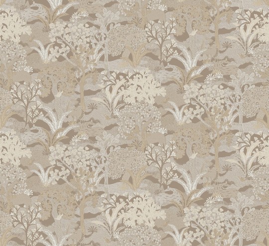 Khroma ZON504 Amazone Fabulo Ivory - tapeta w fantazyjny las i zwierzęta