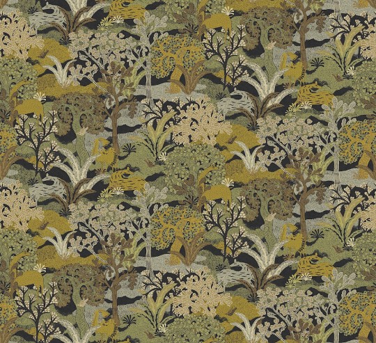 Khroma ZON505 Amazone Fabulo Olive - tapeta w fantazyjny las i zwierzęta