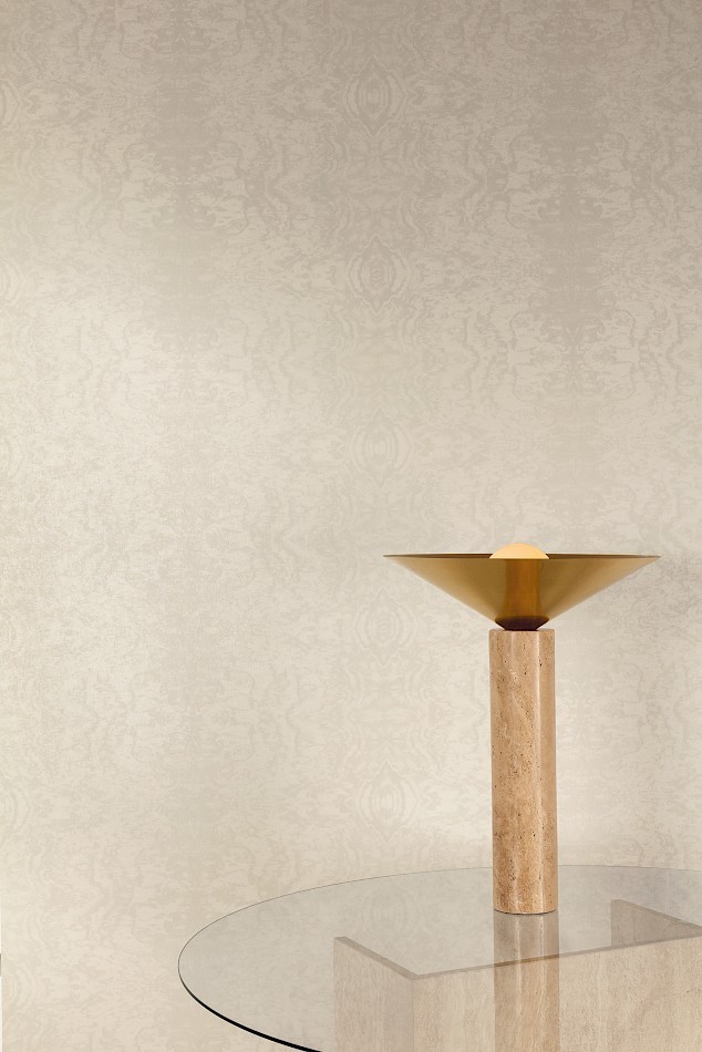 Khroma ZON403 Amazone Cumaru Ivory - tapeta inspirowana przekrojem drzewa