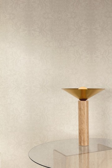 Khroma ZON403 Amazone Cumaru Ivory - tapeta inspirowana przekrojem drzewa
