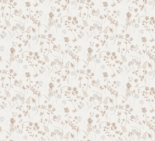 Khroma ZON102 Amazone Elysium Ivory - tapeta w polne kwiaty