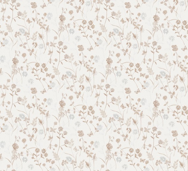 Khroma ZON102 Amazone Elysium Ivory - tapeta w polne kwiaty