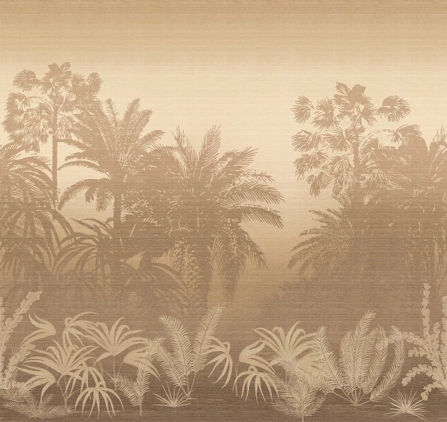 Khroma DGZON1042-260 Amazone Awarra Taupe - mural w dżunglę