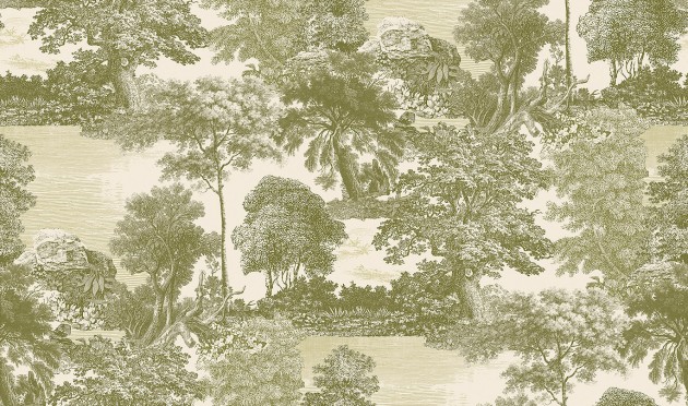 Khroma DGSAL1033-300 Amazone Salcey Olive - mural w leśny krajobraz