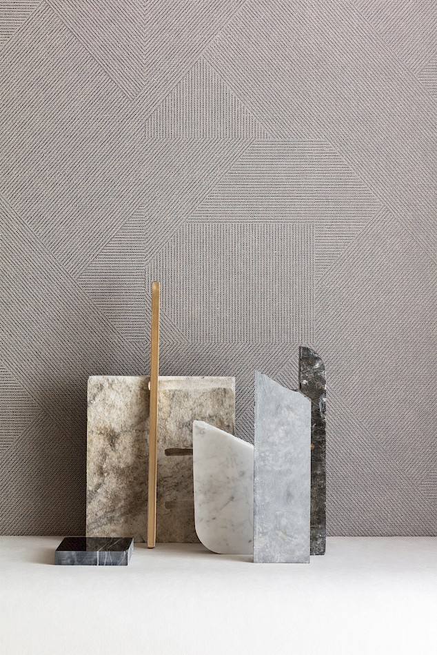 Khroma PRI401 The Texture Book Epoxy Parchment - tapeta w geometryczny wzór faktur