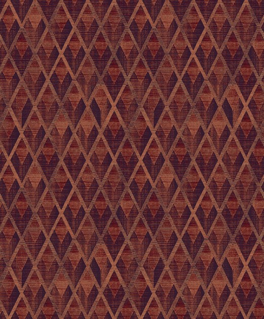 Khroma CAB504 The Texture Book Facet Burgundy - tapeta w romby