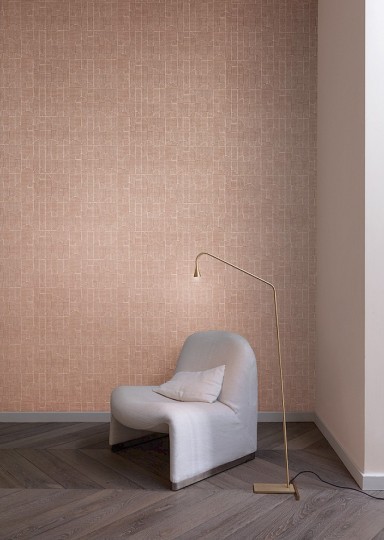 Khroma ILA403 The Texture Book Manzoni Coral - tapeta w geometryczne prążki