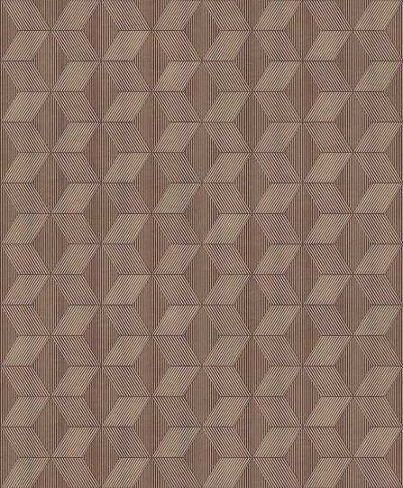 Khroma ORB503 The Texture Book Manhattan Nut - tapeta geometryczna w romby i jodełkę