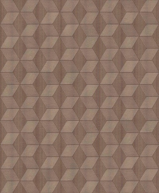 Khroma ORB503 The Texture Book Manhattan Nut - tapeta geometryczna w romby i jodełkę