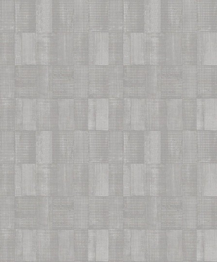 Khroma SUM302 The Texture Book Gyan Silver - tapeta geometryczna w plecione prostokąty