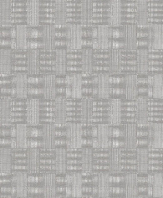 Khroma SUM302 The Texture Book Gyan Silver - tapeta geometryczna w plecione prostokąty