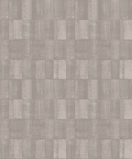 Khroma SUM303 The Texture Book Gyan Taupe - tapeta geometryczna w plecione prostokąty