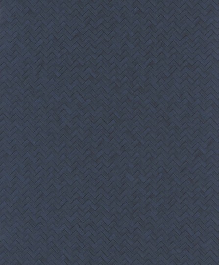 Khroma WIL304 The Texture Book Kagome Indigo - tapeta geometryczna w zygzaki
