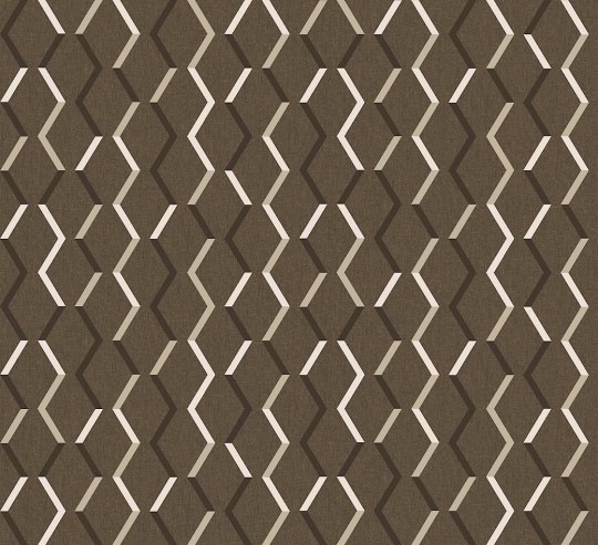 Khroma JOY001 Poémas Zigzag Tobacco - tapeta w zygzaki