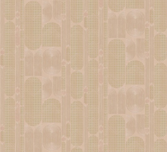 Khroma ROC204 Poémas Ovala Peach - tapeta w subtelne fale