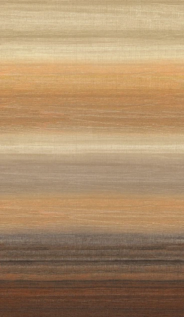 Khroma DGRIC201-260 Serica Chanderi Peach - mural w poziome pasy z efektem ombre