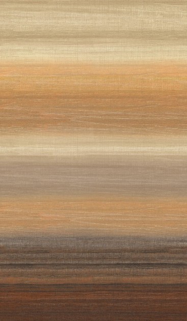 Khroma DGRIC201-300 Serica Chanderi Peach - mural w poziome pasy z efektem ombre