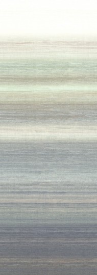 Khroma DGRIC202-260 Serica Chanderi Moonbeam - mural w poziome pasy z efektem ombre