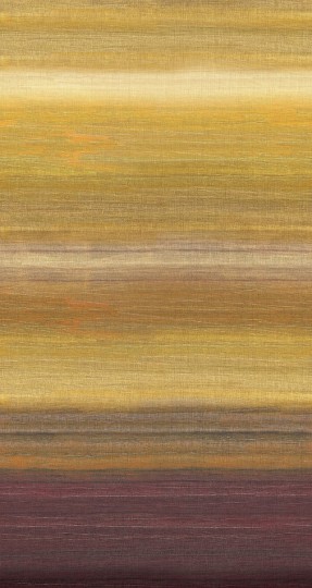Khroma DGRIC204-300 Serica Chanderi Honey - mural w poziome pasy z efektem ombre