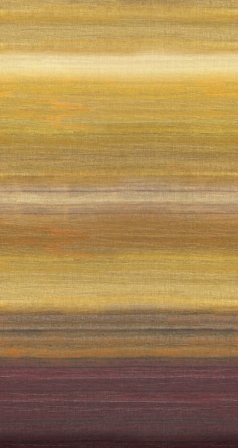 Khroma DGRIC204-300 Serica Chanderi Honey - mural w poziome pasy z efektem ombre