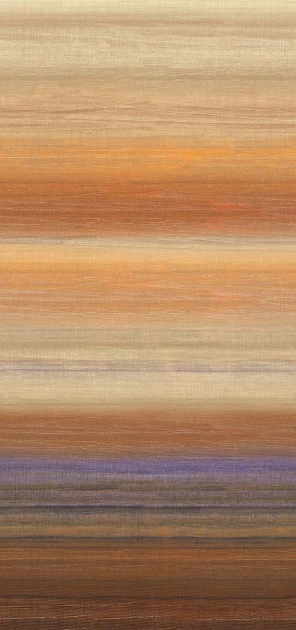 Khroma DGRIC205-260 Serica Chanderi Sunset - mural w poziome pasy z efektem ombre