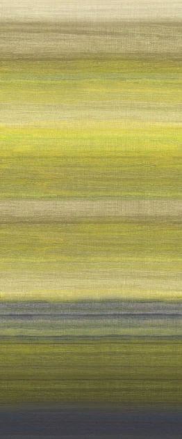 Khroma DGRIC206-300 Serica Chanderi Lime - mural w poziome pasy z efektem ombre