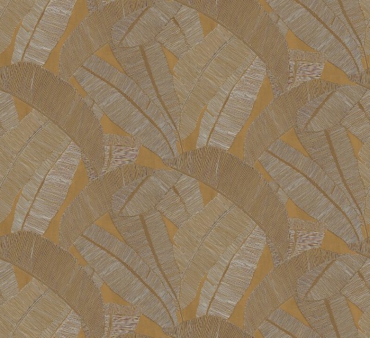 Khroma RIC204 Serica Banyan Honey - tapeta w liście bananowca