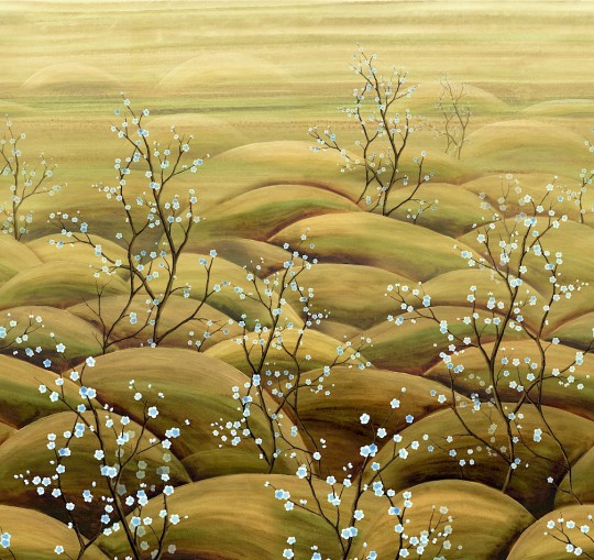 Khroma DGTRA5023-260 Traces Sakura Midori - mural w kwitnące wiśnie
