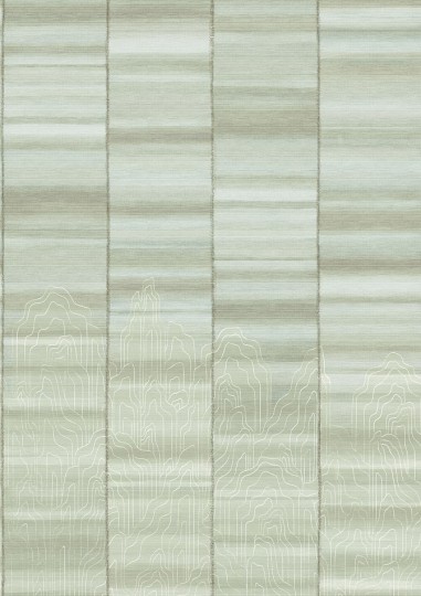 Khroma DGTRA8031-300 Traces Iwa Shiro - mural w tekstylne pasy