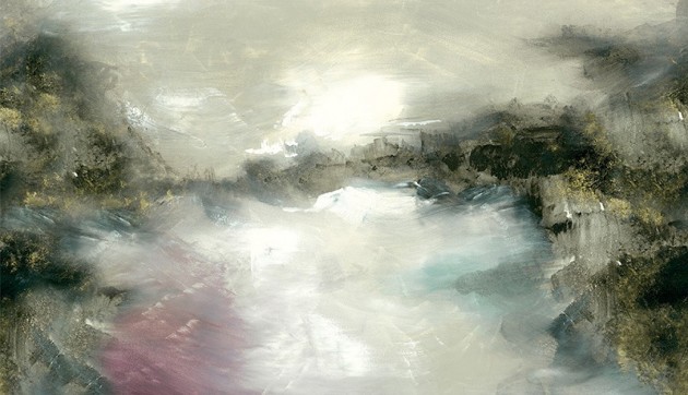 Khroma DG2STO1014 Wall Designs II Storm Mist - mural z sizalu w malarski pejzaż