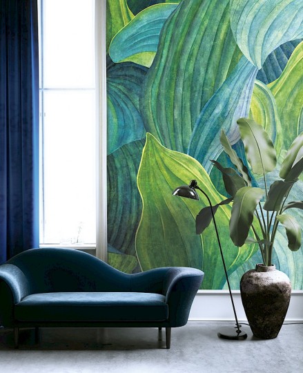 Khroma DG2HOS1014 Wall Designs II Hosta Agua - mural z sizalu w liście