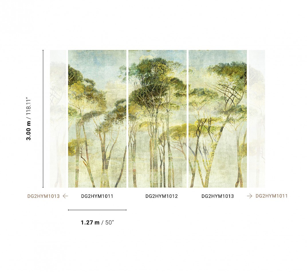 Khroma DG2HYM1011 Wall Designs II Hymn Field - mural w las