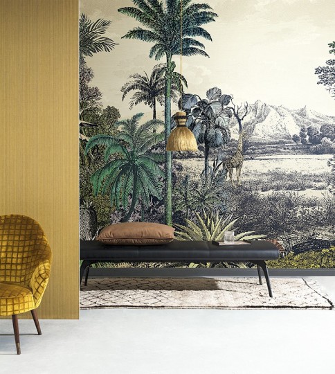 Khroma DG2SAF1016 Wall Designs II Safari Pampas - mural z sizalu w dżunglę