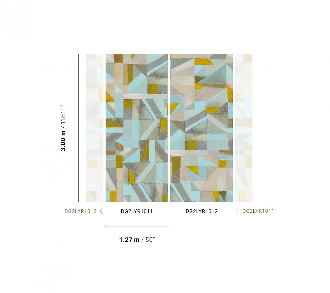 Khroma DG2LYR1012 Wall Designs II Lyric Pastel - mural geometryczny
