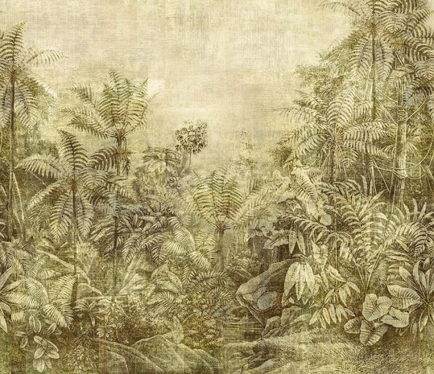 Khroma DGCAB1021 Wall Designs II Wander Leaf - mural z sizalu w dżunglę