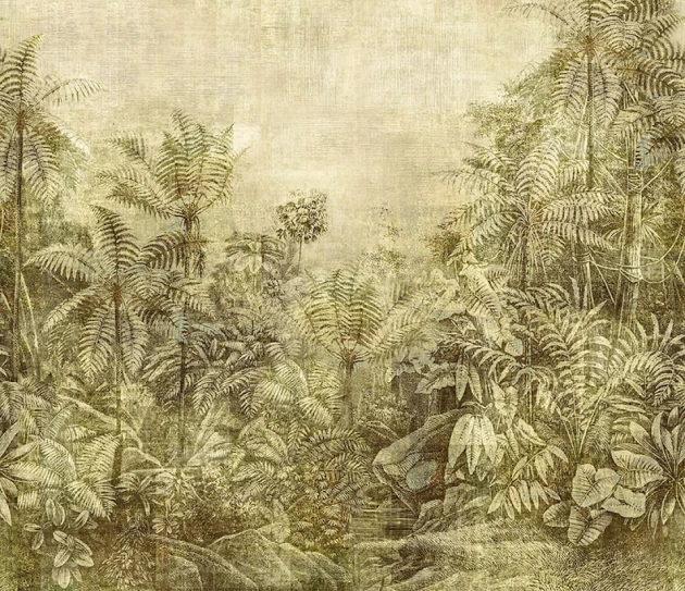 Khroma DGCAB1023 Wall Designs II Wander Leaf - mural z sizalu w dżunglę