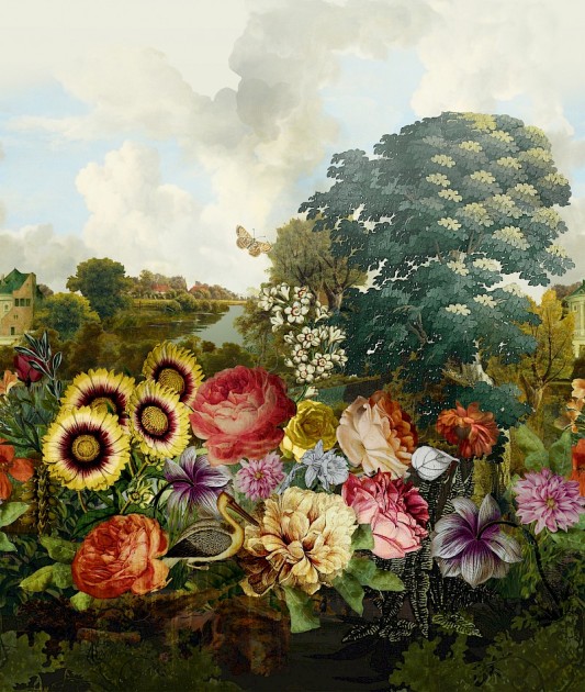 Khroma DGKEN2021 Wall Designs II Sissinghurst Honey - mural ogród