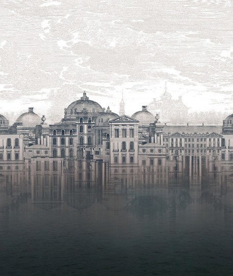 Khroma DGKEN3021 Wall Designs II Castleview Mist - mural architektoniczny