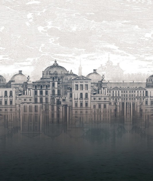 Khroma DGKEN3021 Wall Designs II Castleview Mist - mural architektoniczny