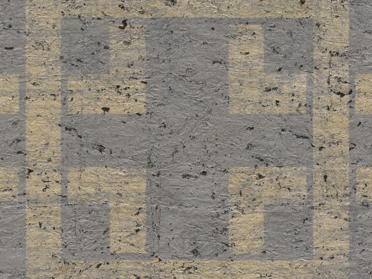 Omexco ANT303 Antarès - tapeta korkowa w geometryczny wzór z metalicznymi drobinkami