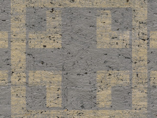 Omexco ANT303 Antarès - tapeta korkowa w geometryczny wzór z metalicznymi drobinkami