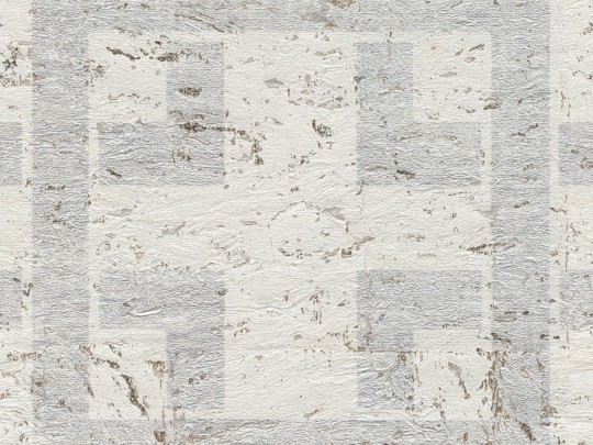 Omexco ANT310 Antarès - tapeta korkowa w geometryczny wzór z metalicznymi drobinkami