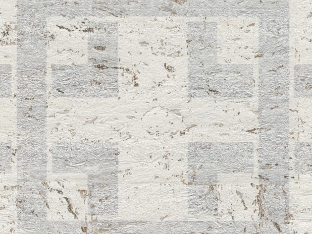 Omexco ANT310 Antarès - tapeta korkowa w geometryczny wzór z metalicznymi drobinkami