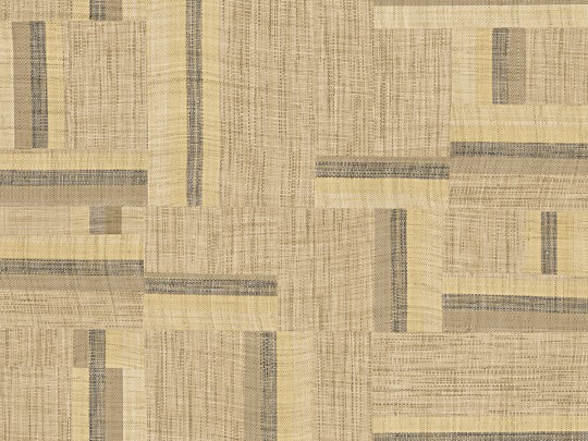 Omexco AT73 Atelier - tapeta w patchworkowy wzór z rafii