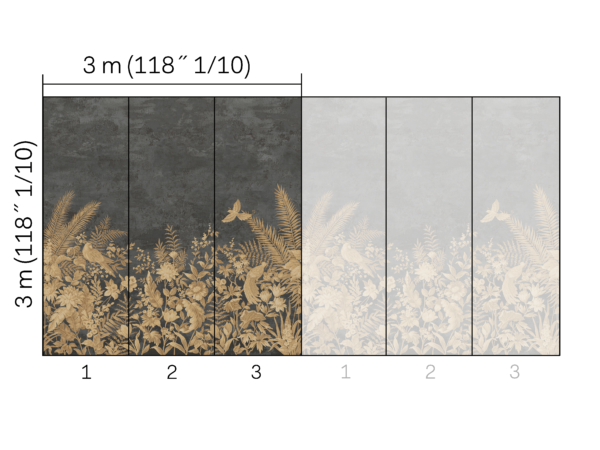 Omexco BOP702 Birds of Paradise - mural w egzotyczne rośliny i ptaki