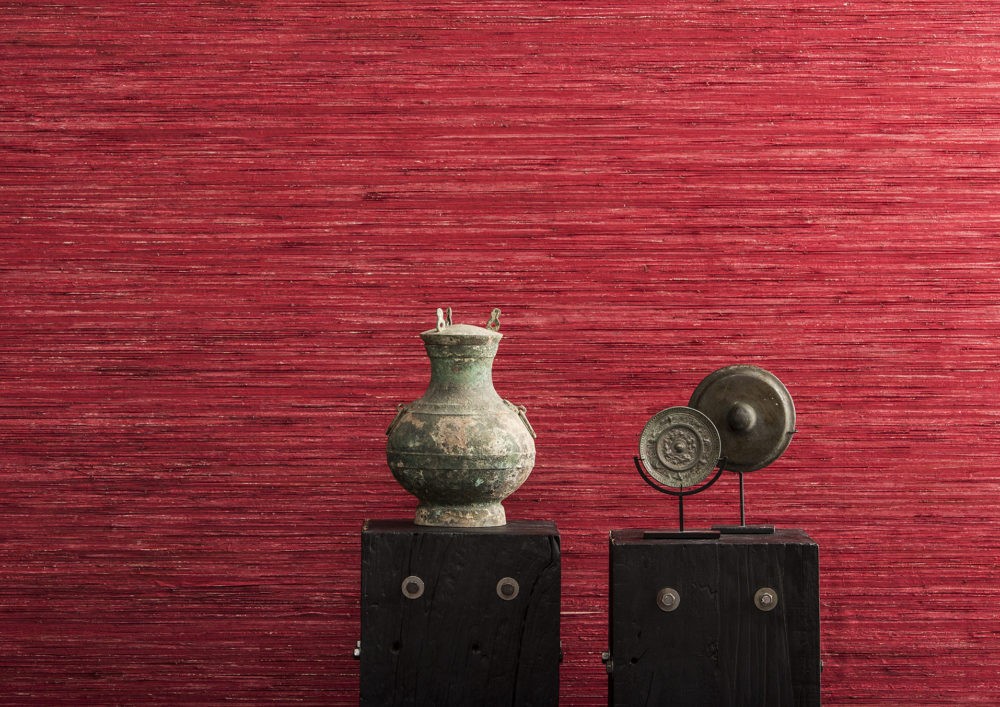 Omexco BOA201 Borneo - tapeta z rafii w prążki