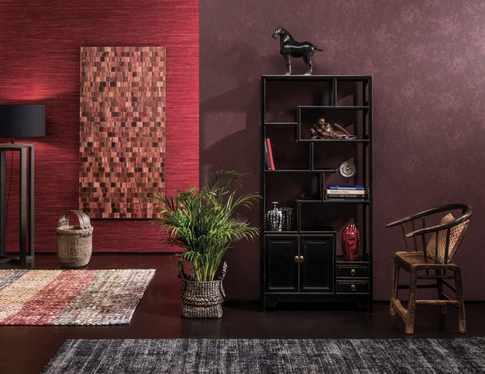 Omexco BOA203 Borneo - tapeta z rafii w prążki